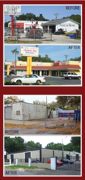 Facade Improvement Before and After Examples