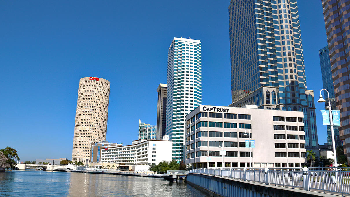 Tampa Riverwalk view
